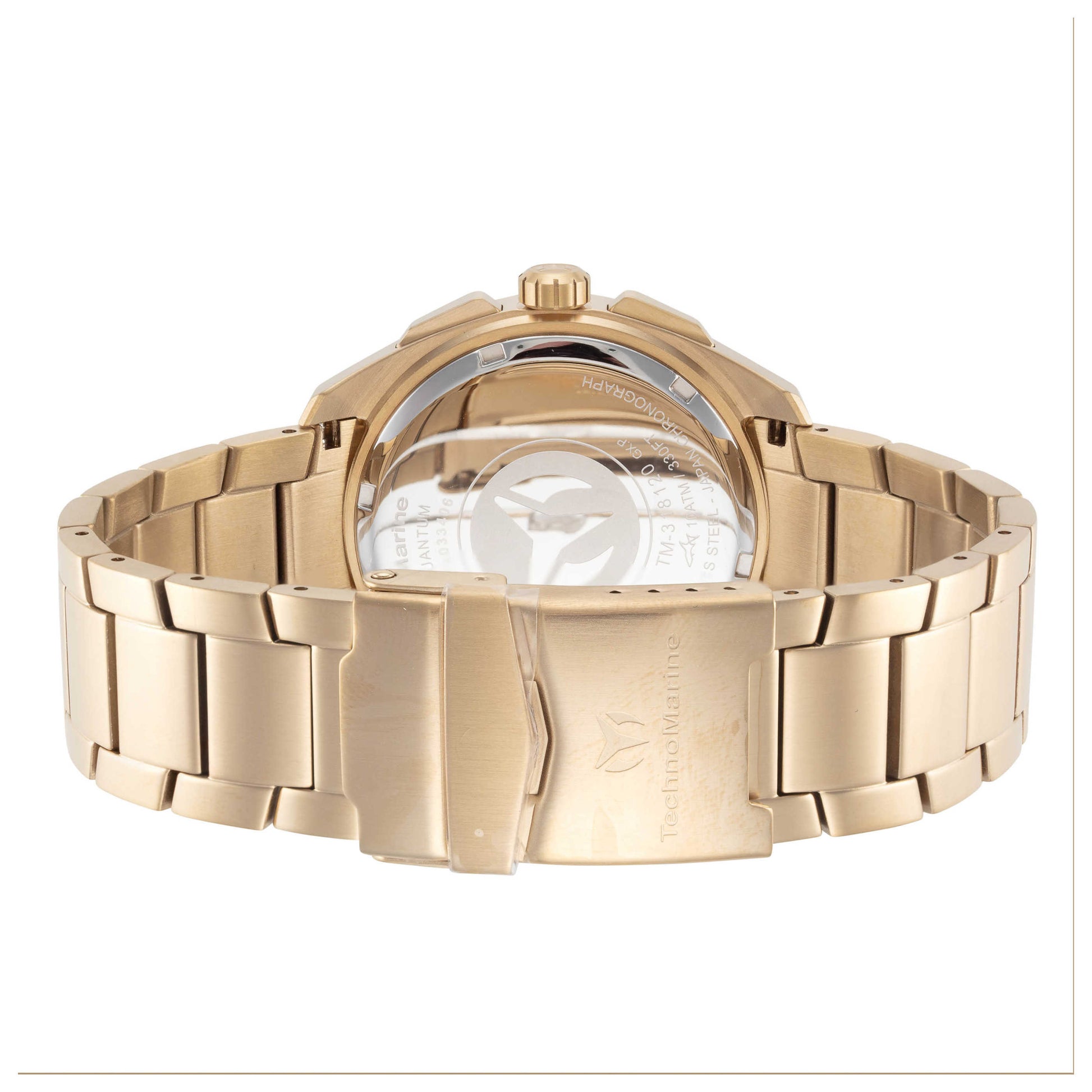 Back view of TechnoMarine Ocean Quantum Men's Quartz Watch TM-318120