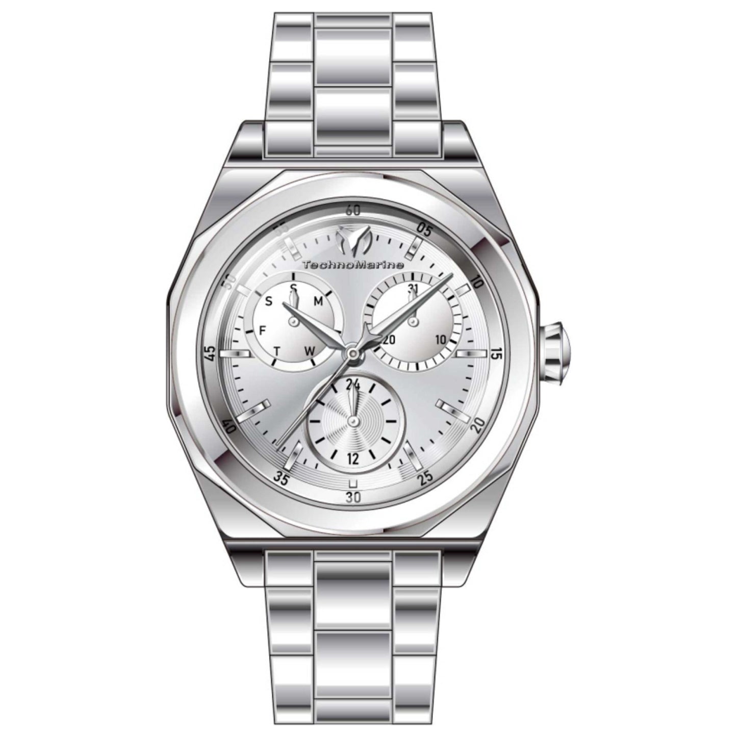 Front view of TechnoMarine Sun Women's Quartz Watch TM-821003