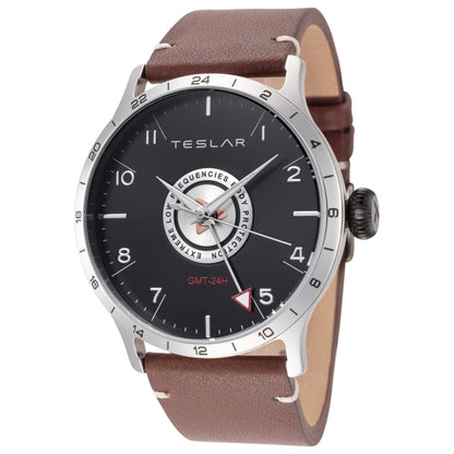 Front view of Teslar Re-Balance T-7 Men's Quartz Watch TW-018