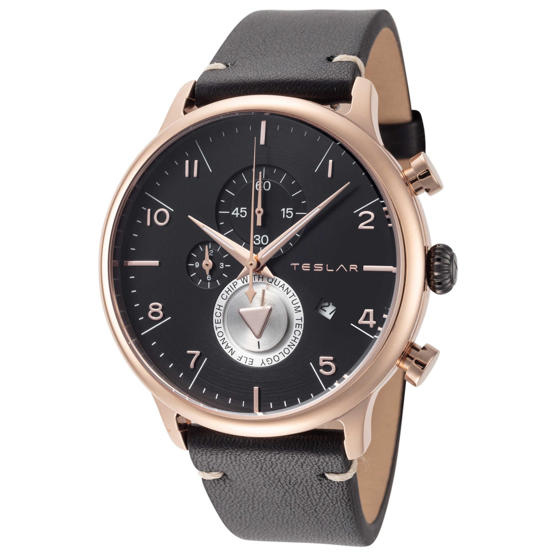 Front view of Teslar Re-Balance T-8 Men's Quartz Watch TW-025