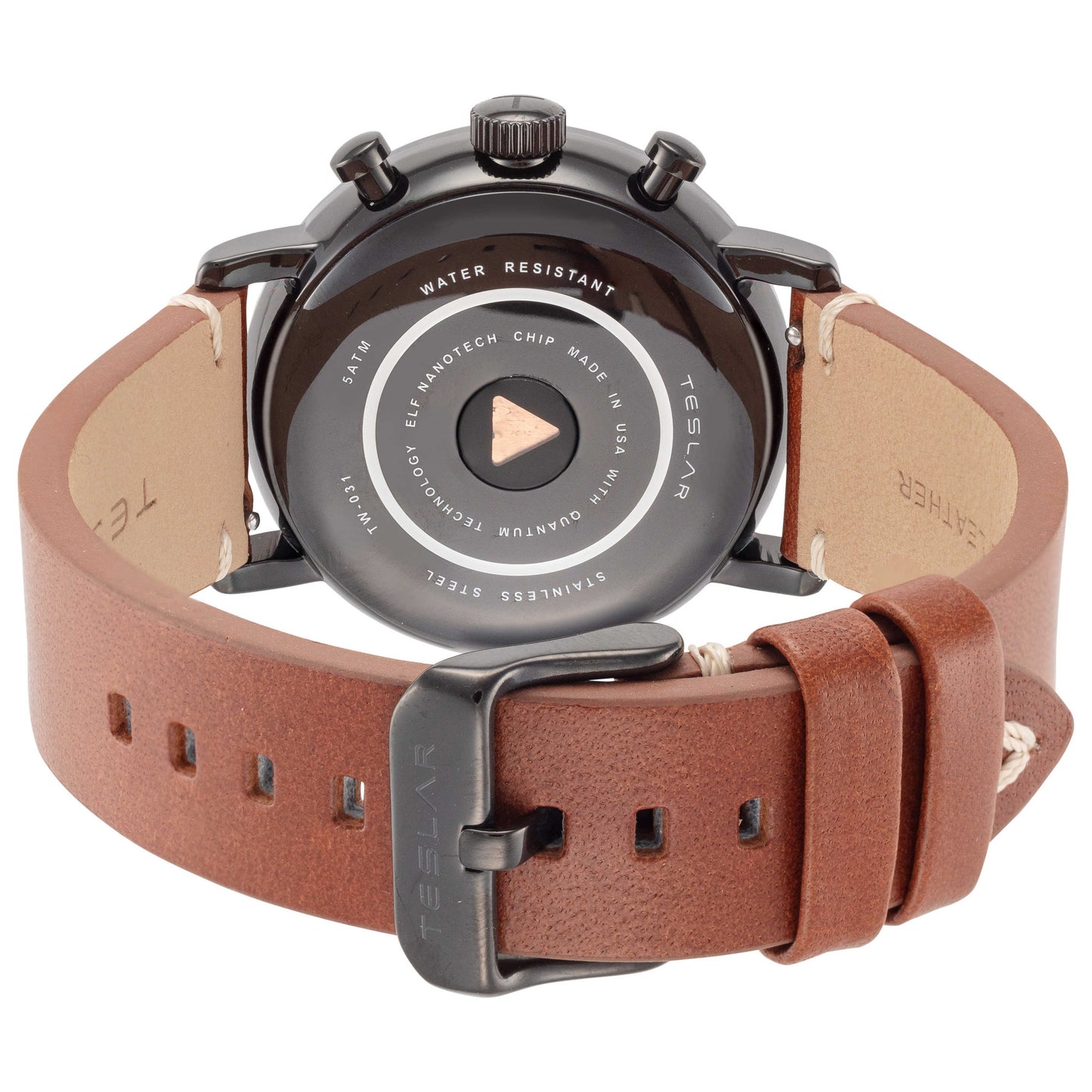 Back view of Teslar Re-Balance T-6 Men's Quartz Watch TW-031