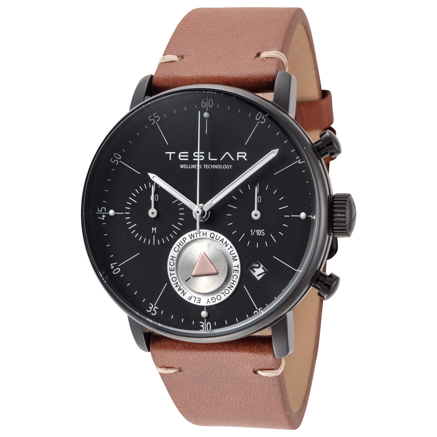 Front view of Teslar Re-Balance T-6 Men's Quartz Watch TW-031