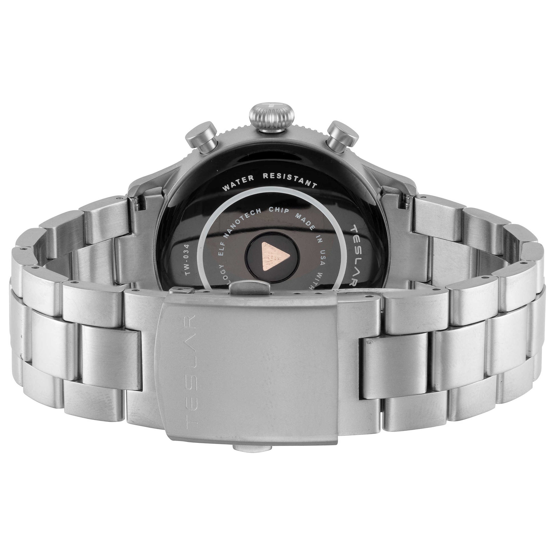 Back view of Teslar Re-Balance T-4 Men's Quartz Watch TW-034
