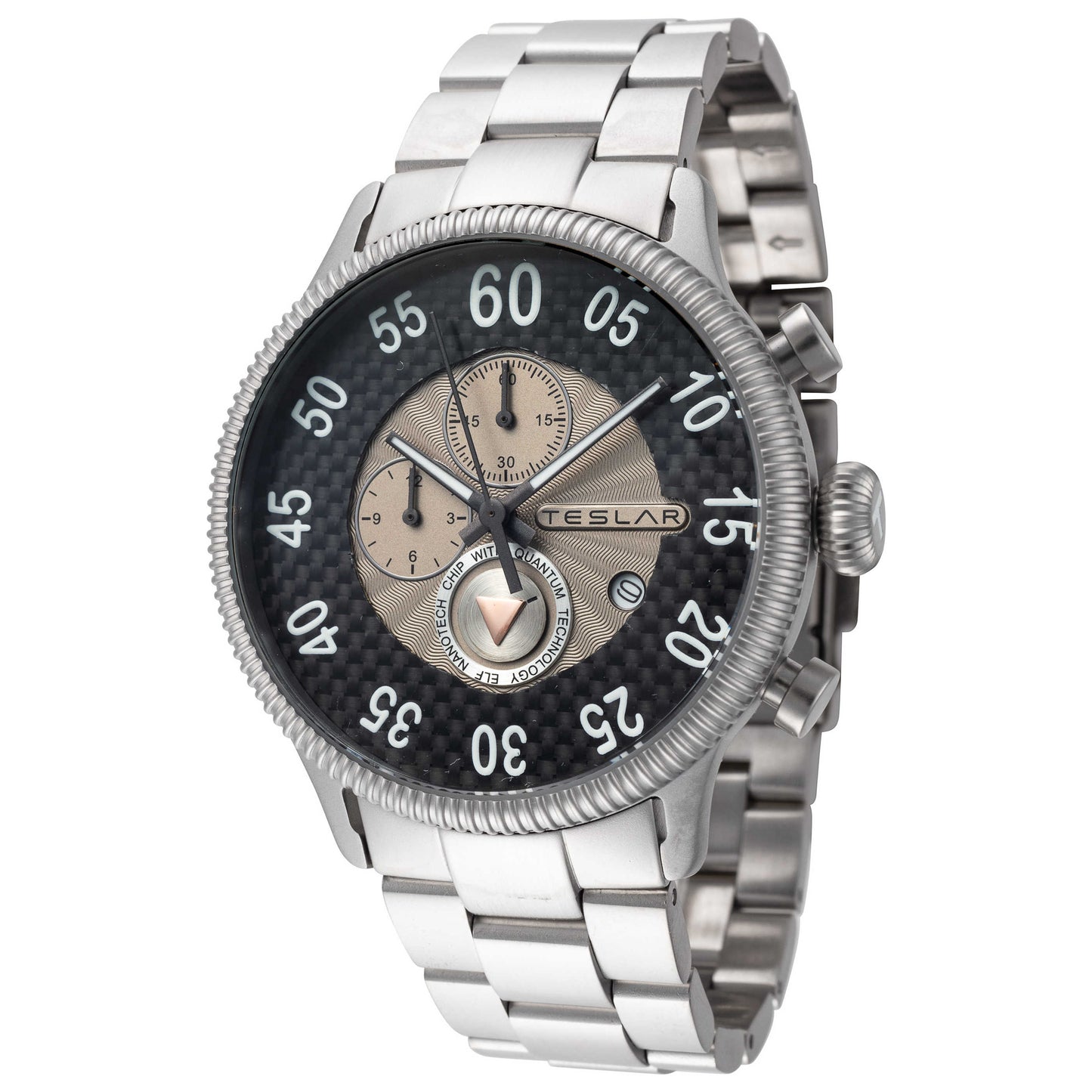 Front view of Teslar Re-Balance T-4 Men's Quartz Watch TW-034