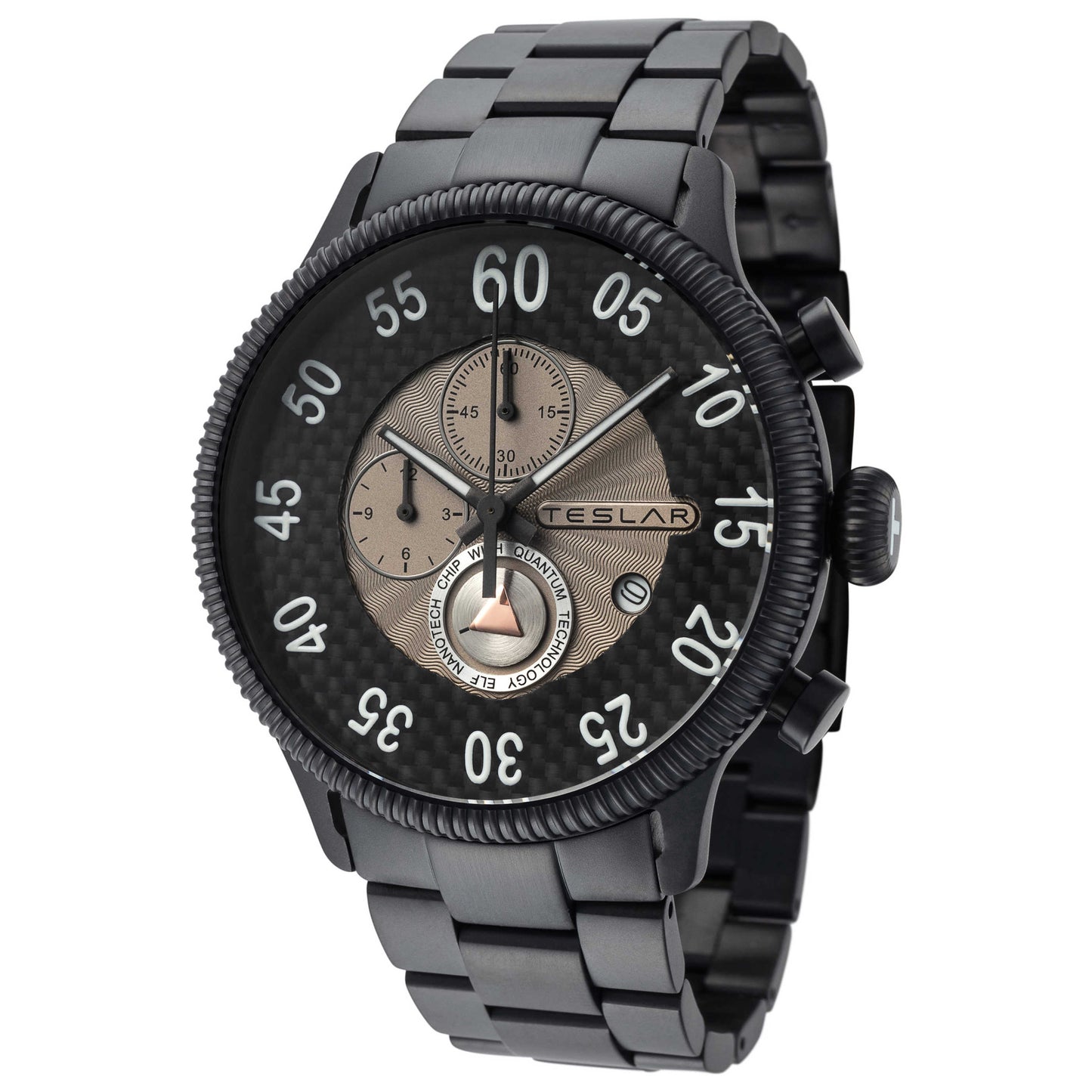 Front view of Teslar Re-Balance T-4 Men's Quartz Watch TW-036