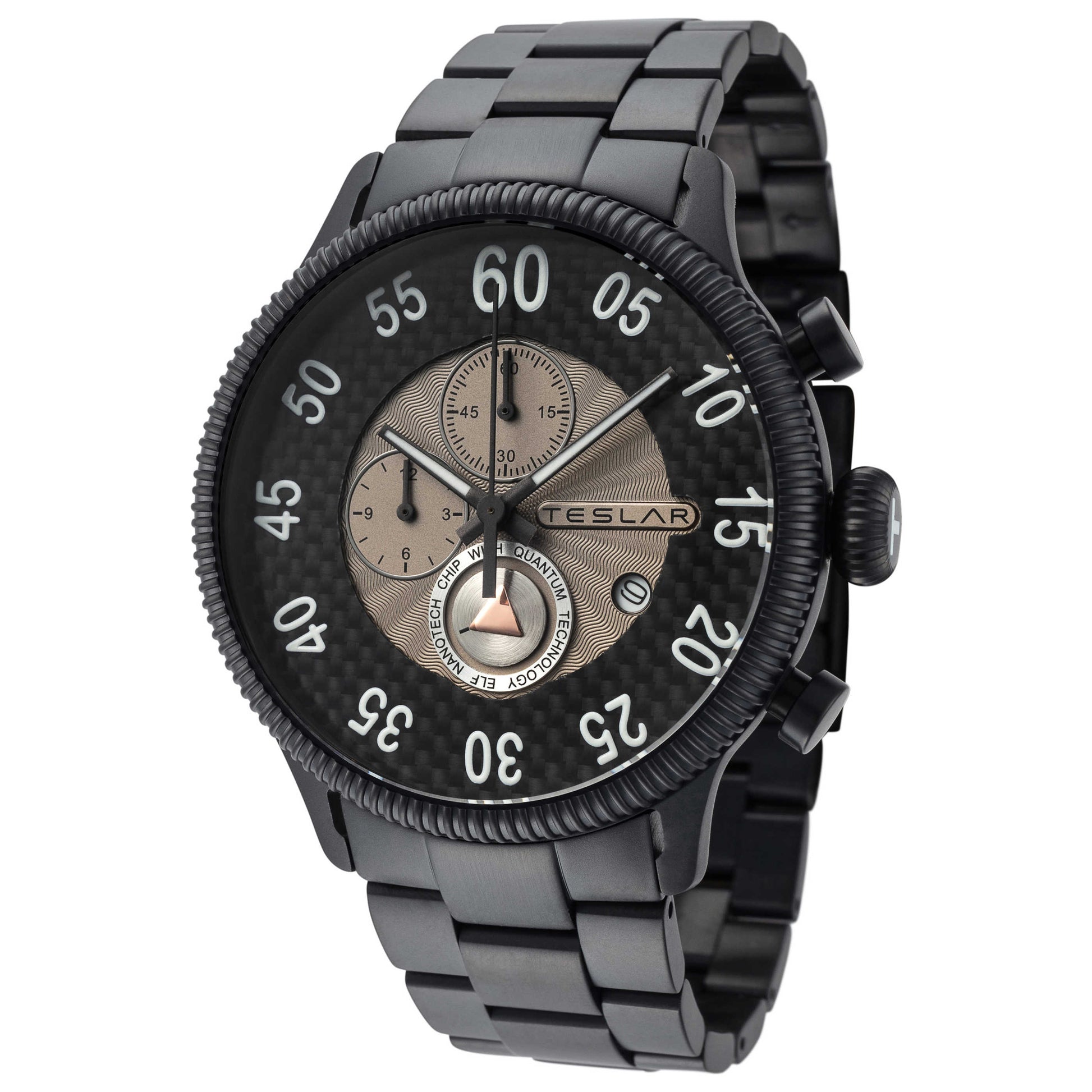 Front view of Teslar Re-Balance T-4 Men's Quartz Watch TW-036