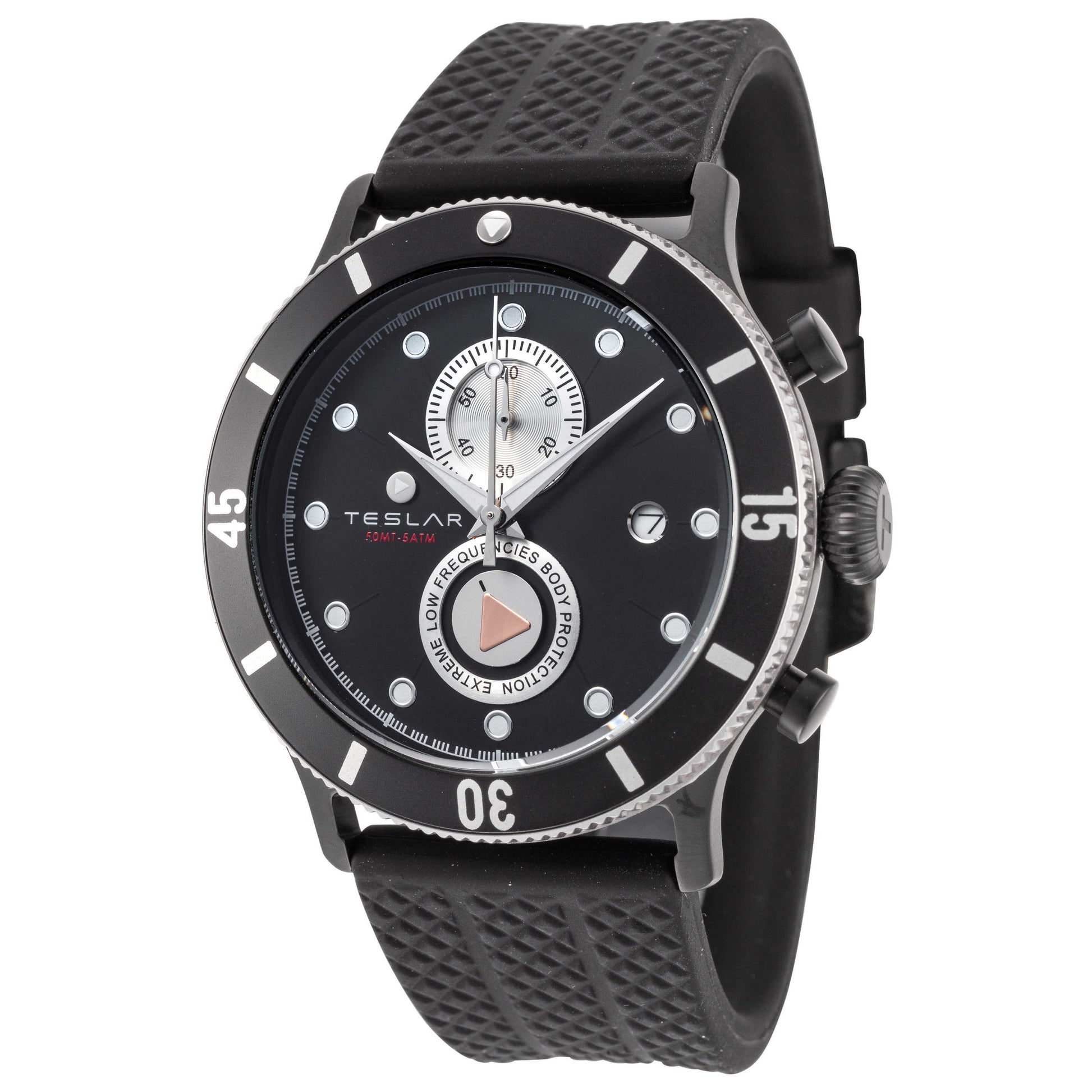 Front view of Teslar Re-Balance T-10 Men's Quartz Watch TW-038