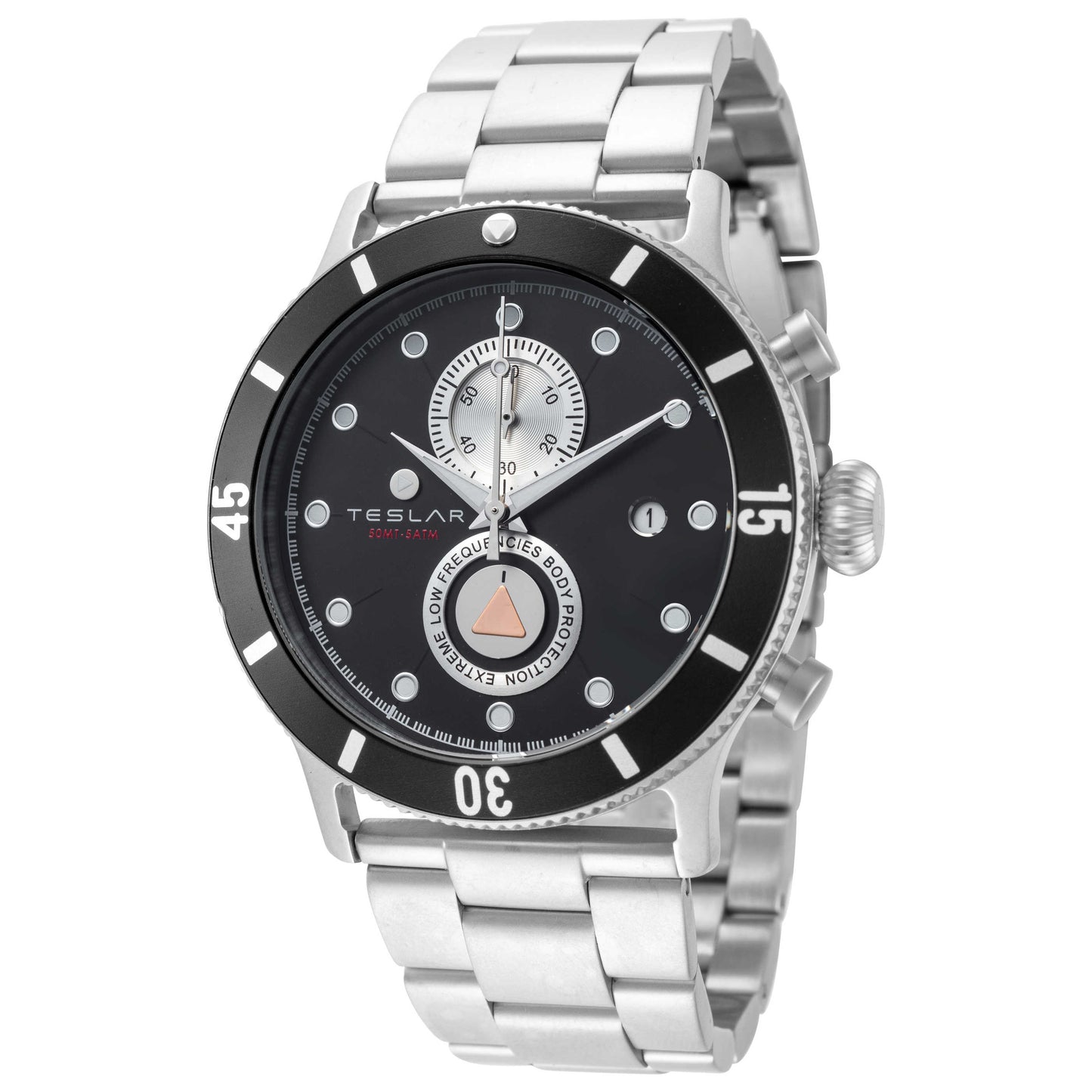 Front view of Teslar Re-Balance T-10 Men's Quartz Watch TW-041