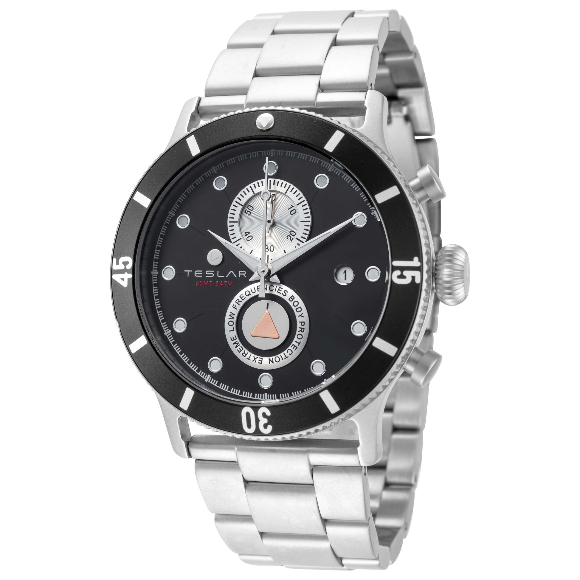 Front view of Teslar Re-Balance T-10 Men's Quartz Watch TW-041