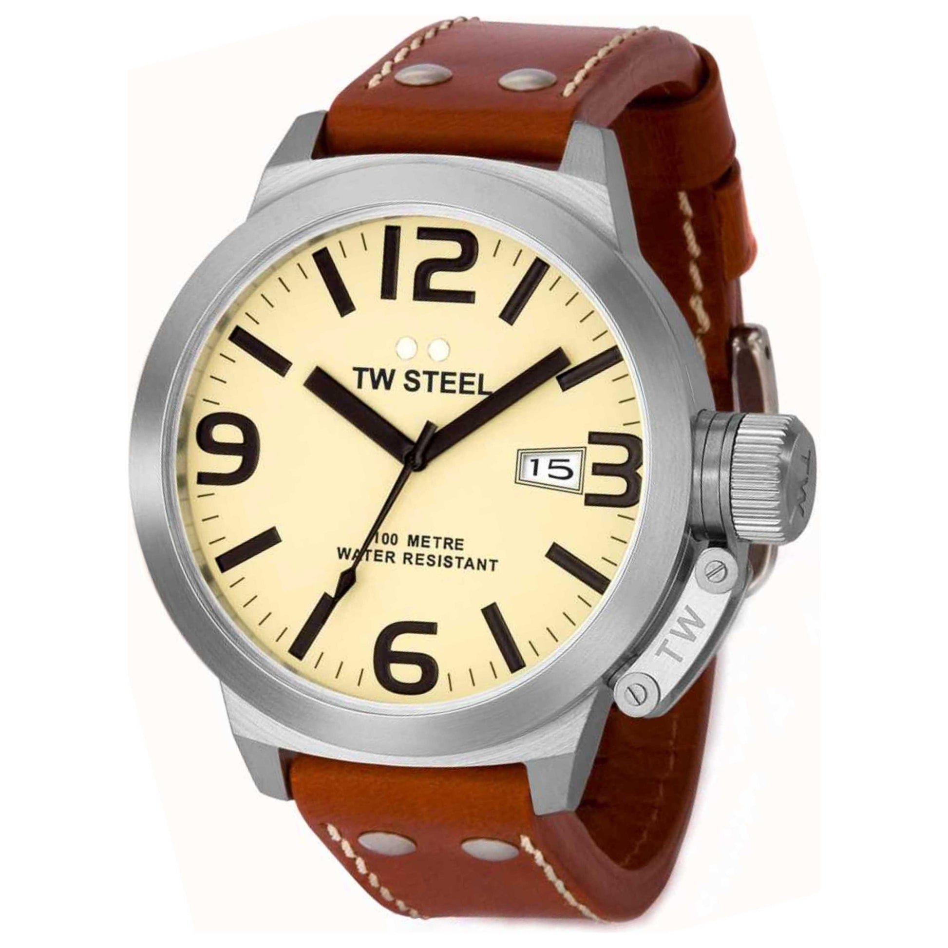 Front view of TW Steel Analog Men's Quartz Watch TW21