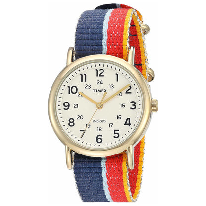 Front view of Timex Weekender Women's Quartz Watch TW2R10100