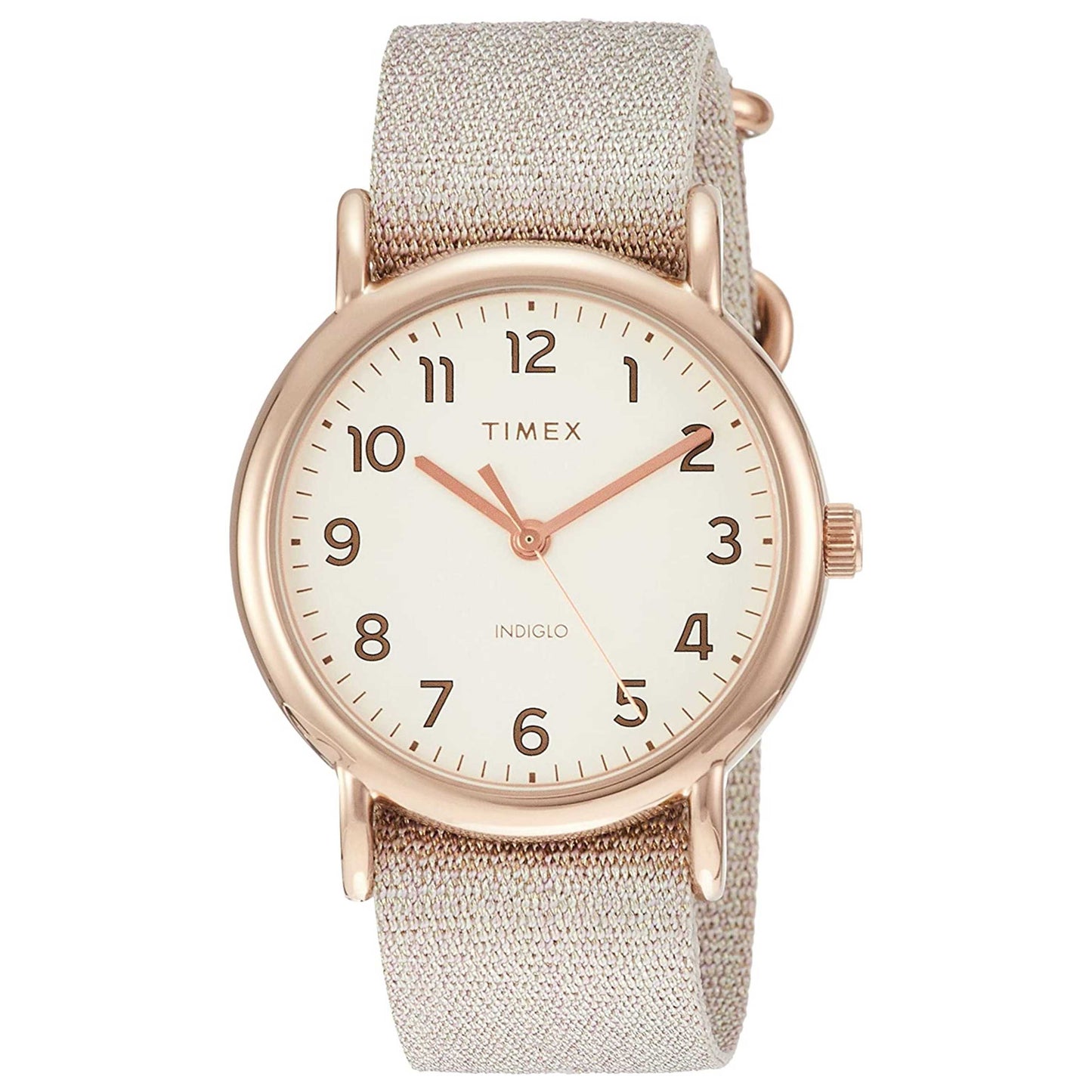 Front view of Timex Weekender Women's Quartz Watch TW2R92400