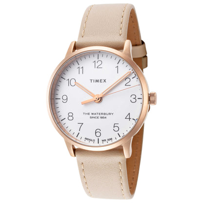 Front view of Timex Waterbury Women's Quartz Watch TW2T27000