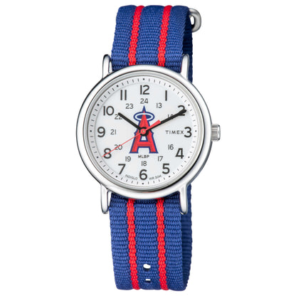 Front view of Timex MLB Los Angeles Tribute Men's Quartz Watch TW2T54700