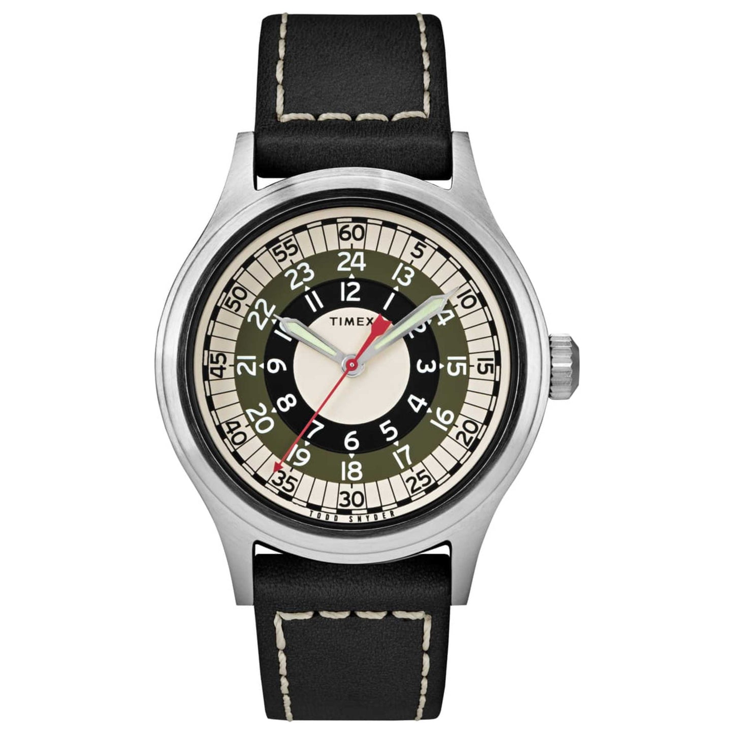 Front view of Timex X Todd Snyder The Mod Men's Quartz Watch TW2T57100