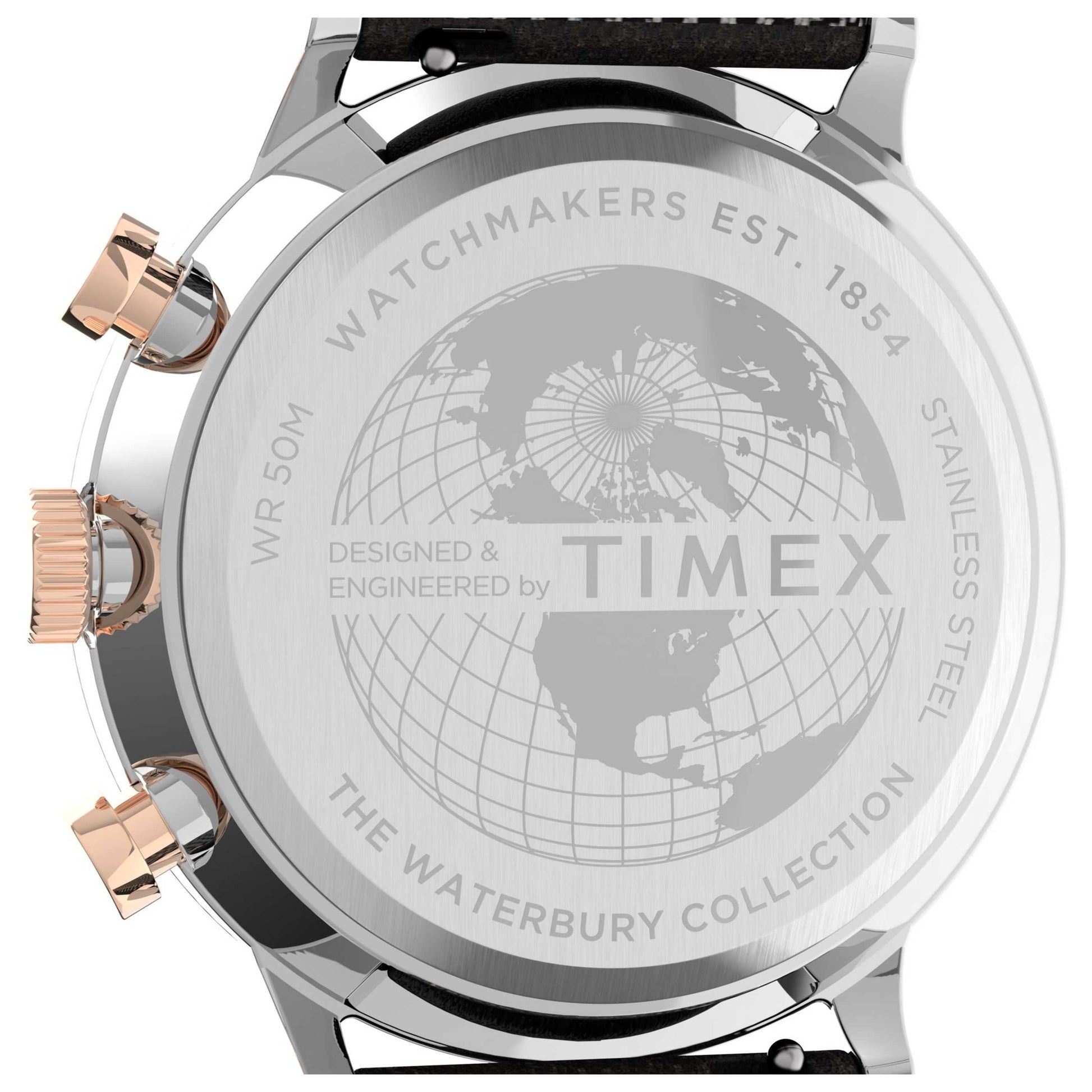 Back view of Timex Waterbury Men's Quartz Watch TW2T71500VQ