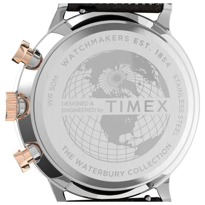 Back view of Timex Waterbury Men's Quartz Watch TW2T71500VQ