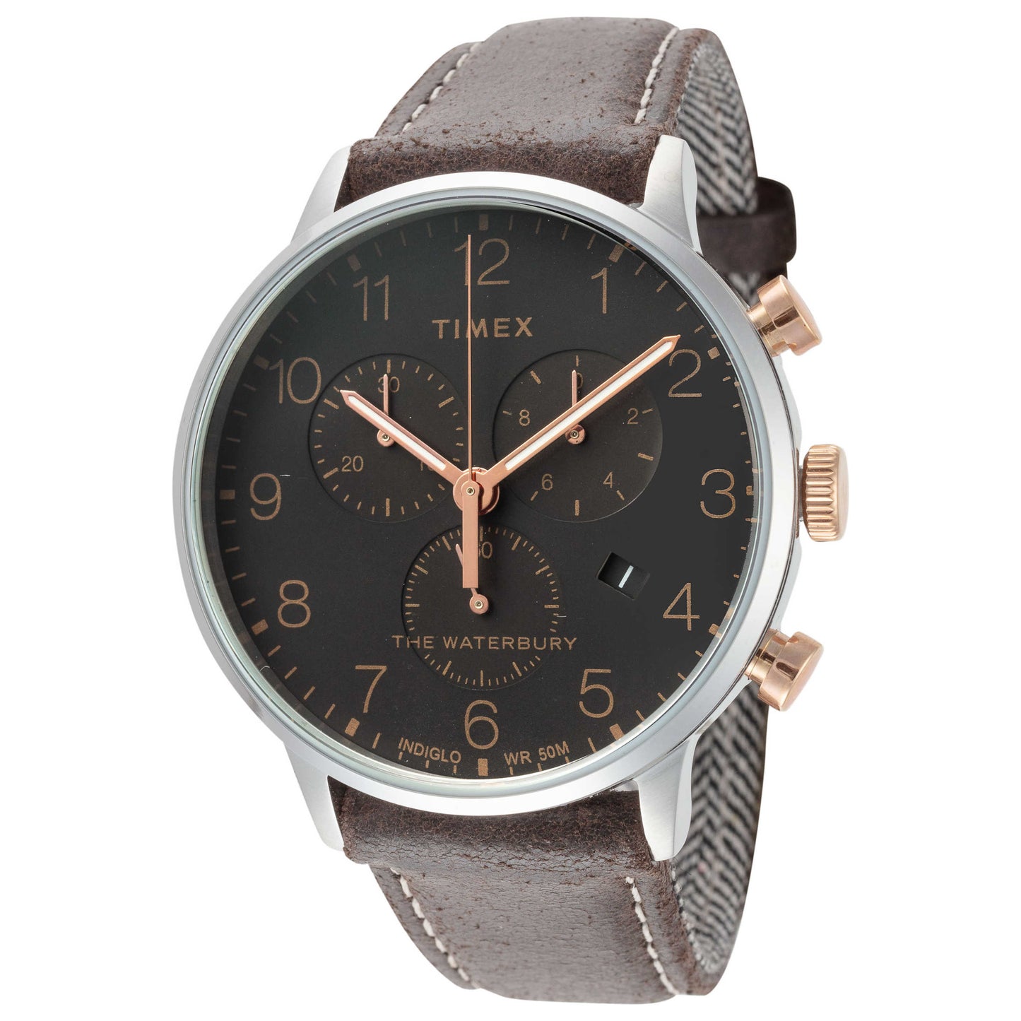 Front view of Timex Waterbury Men's Quartz Watch TW2T71500VQ