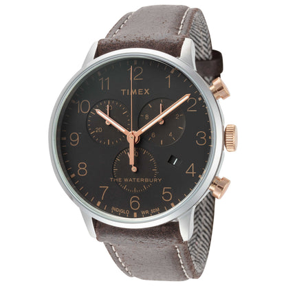 Front view of Timex Waterbury Men's Quartz Watch TW2T71500VQ