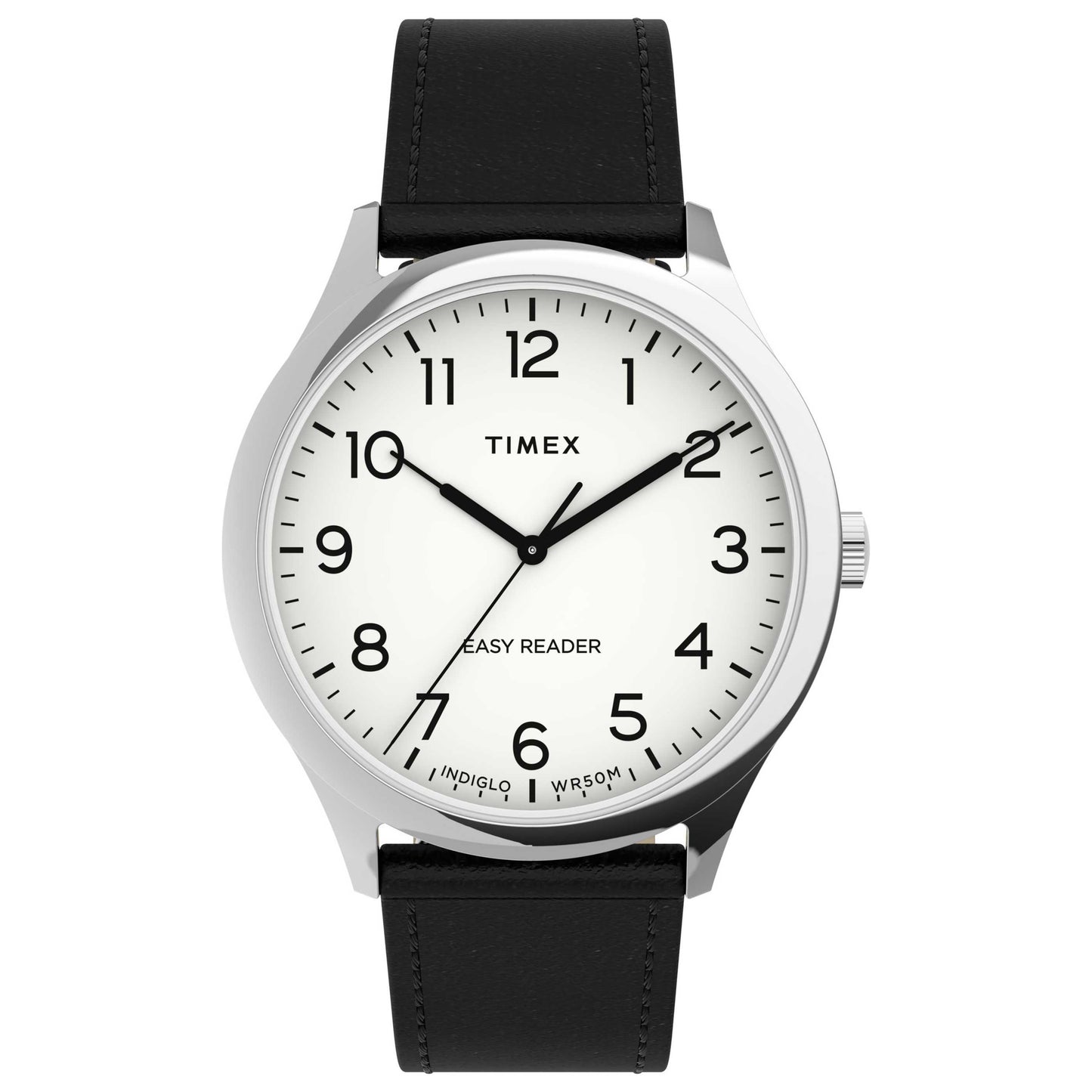 Front view of Timex Easy Reader Main Line Men's Quartz Watch TW2U22100VQ