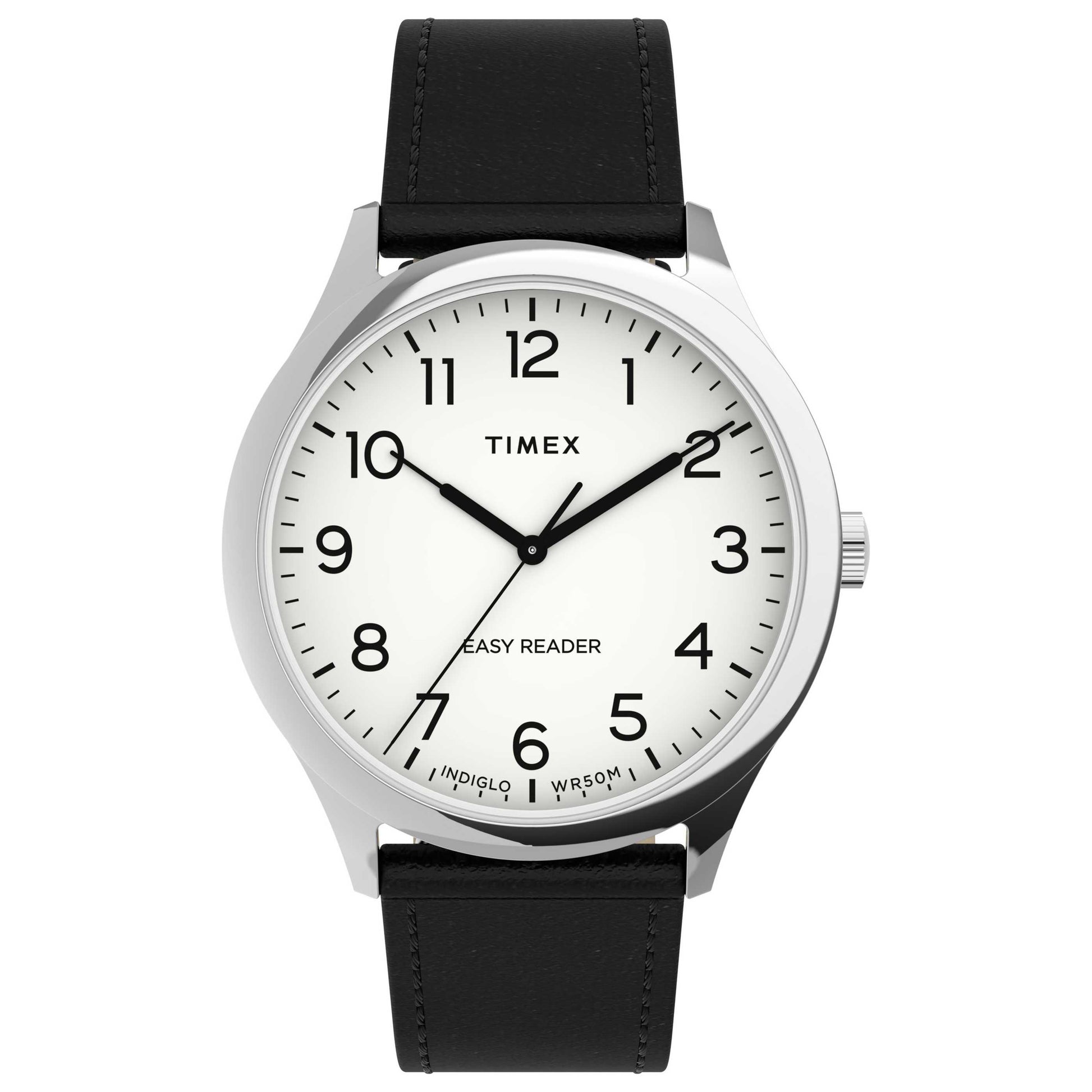 Front view of Timex Easy Reader Main Line Men's Quartz Watch TW2U22100VQ