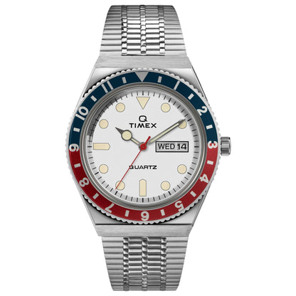 Front view of Timex Q Timex Men's Quartz Watch TW2U61200