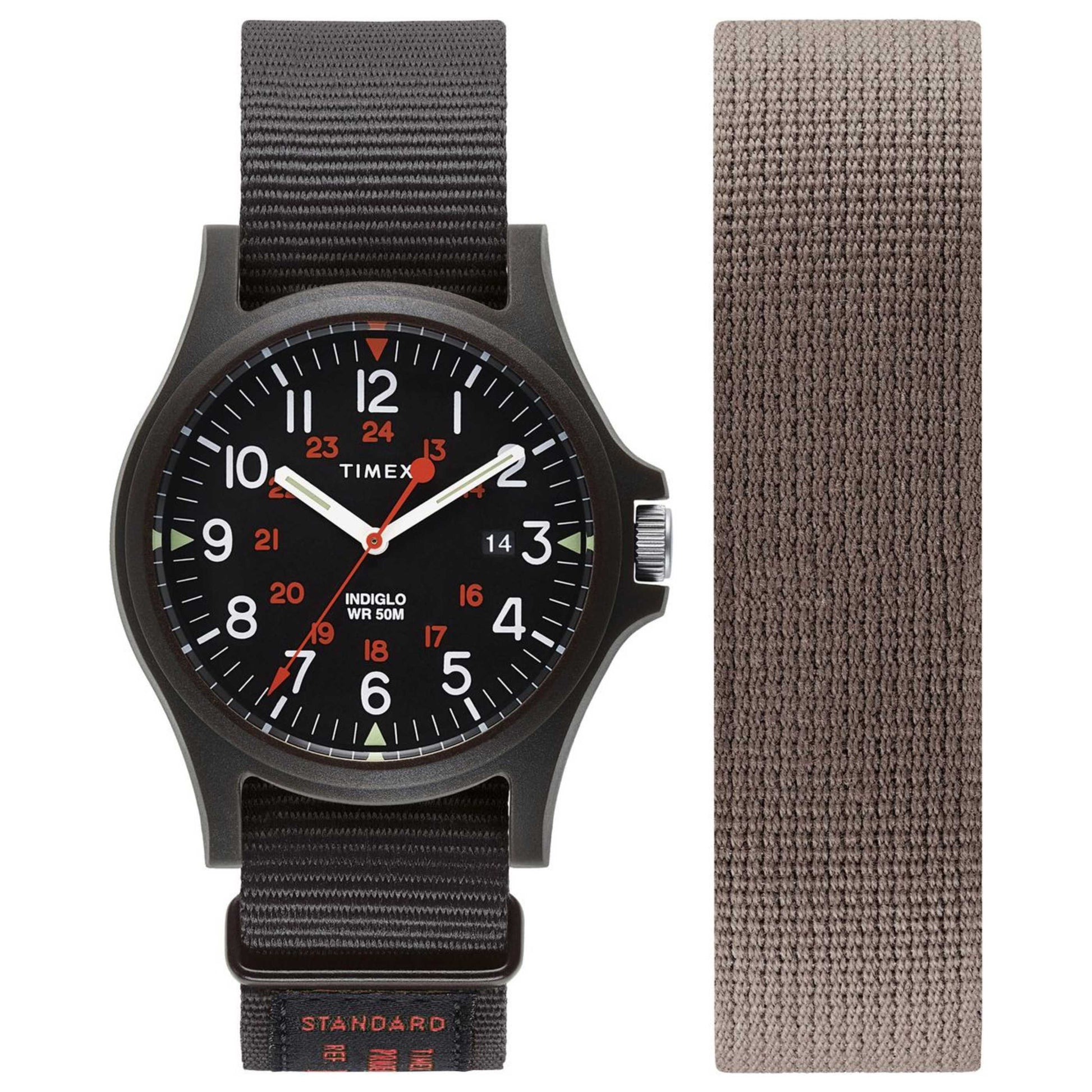 Front view of Timex Lab Archive Men's Quartz Watch TW2U74700