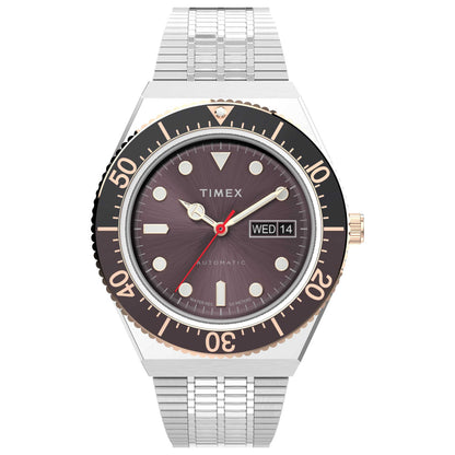 Front view of Timex Q Timex Men's Automatic Watch TW2U96900ZV
