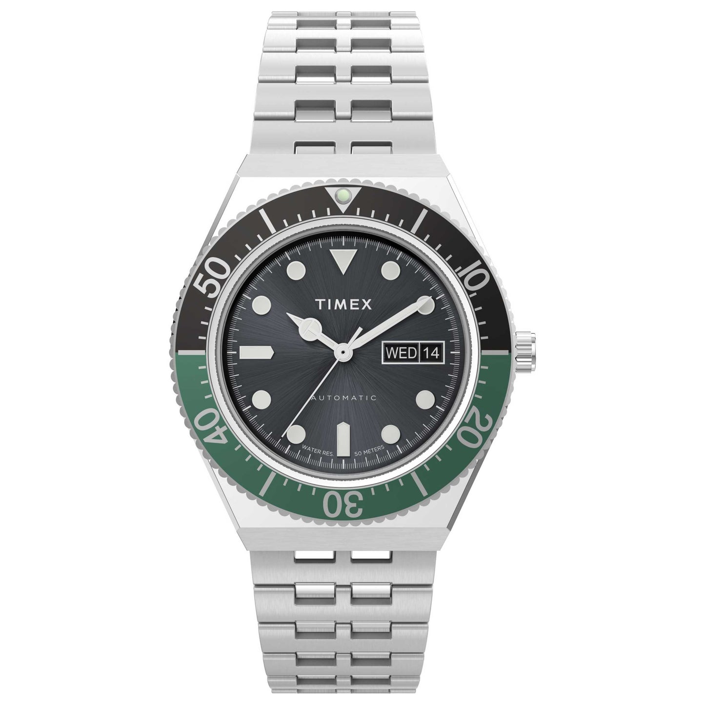 Front view of Timex Q Timex Men's Automatic Watch TW2V58800VQ