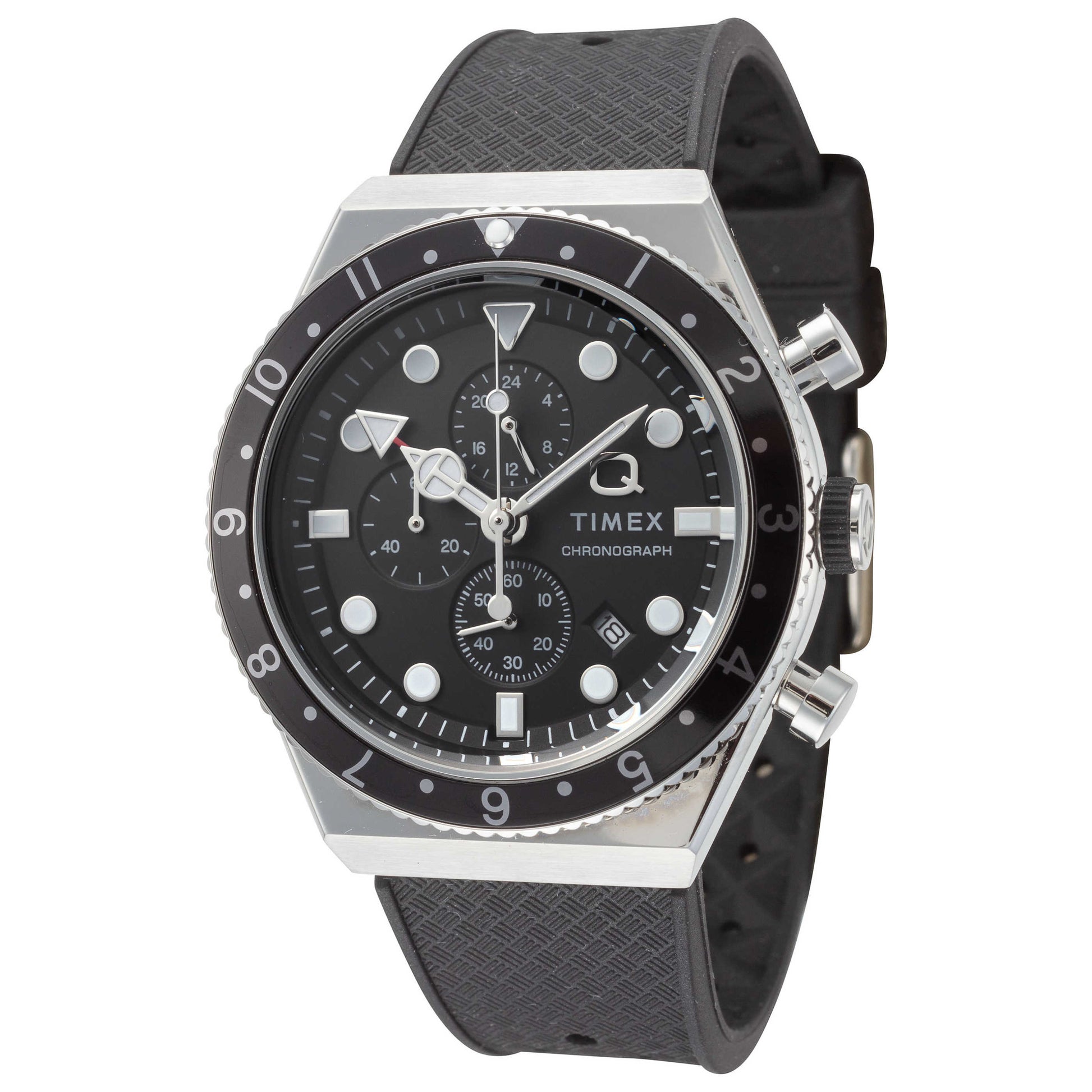 Front view of Timex Q Timex Men's Quartz Watch TW2V70000VQ