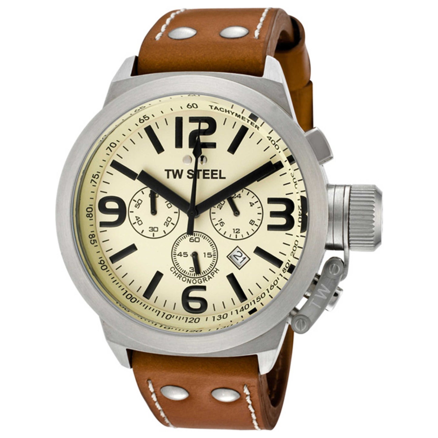 Front view of TW Steel Analog Men's Quartz Watch TW5