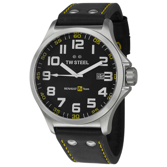 Front view of TW Steel Renault F1 Team Pilot Men's Quartz Watch TW671