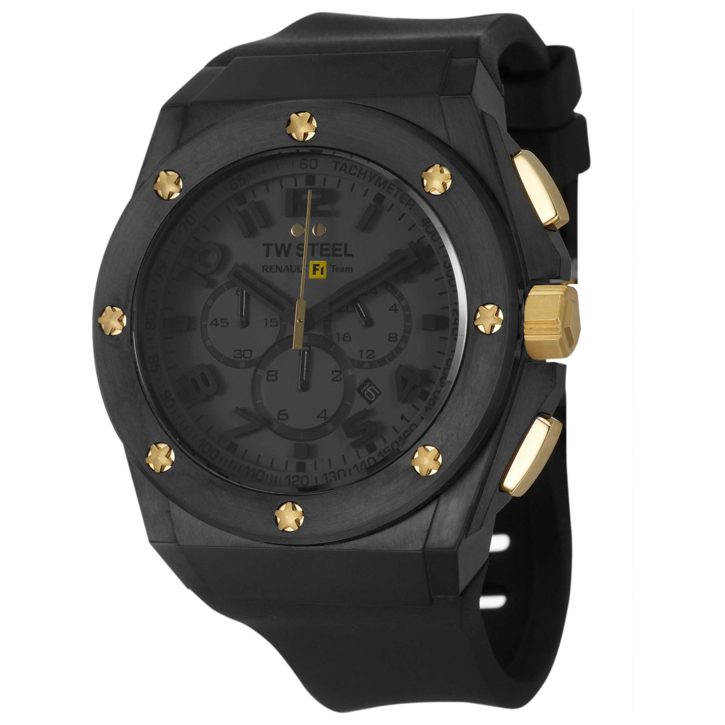 Front view of TW Steel Renault F1 Team Pilot Men's Quartz Watch TW683