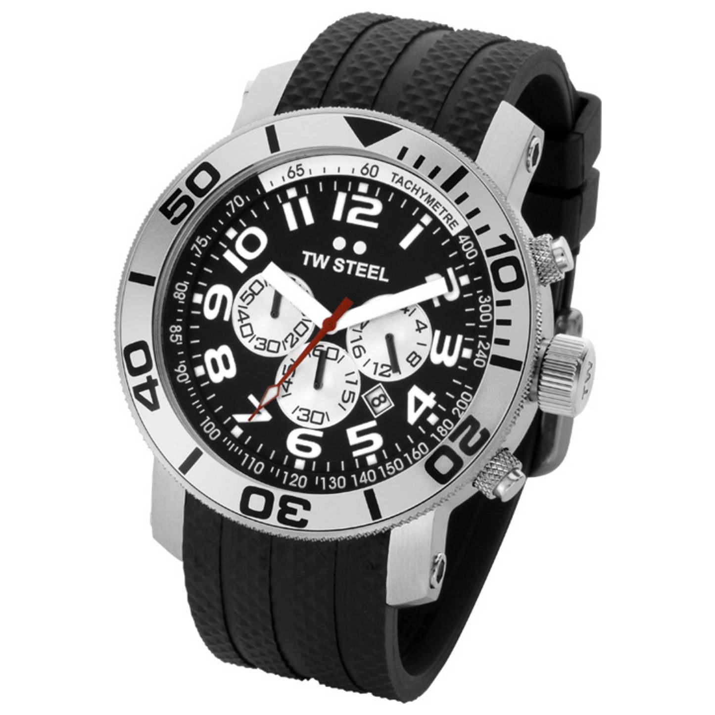 Front view of TW Steel Grandeur Diver Men's Quartz Watch TW72