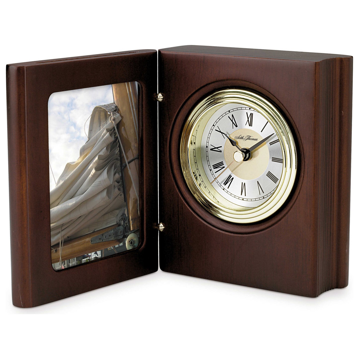 Front view of Seth Thomas Mantel Clock Quartz Clock TWA008180