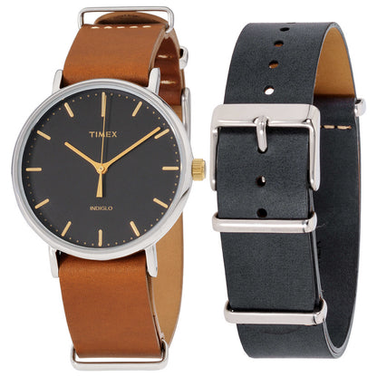 Front view of Timex Fairfield Unisex Quartz Watch TWG016500