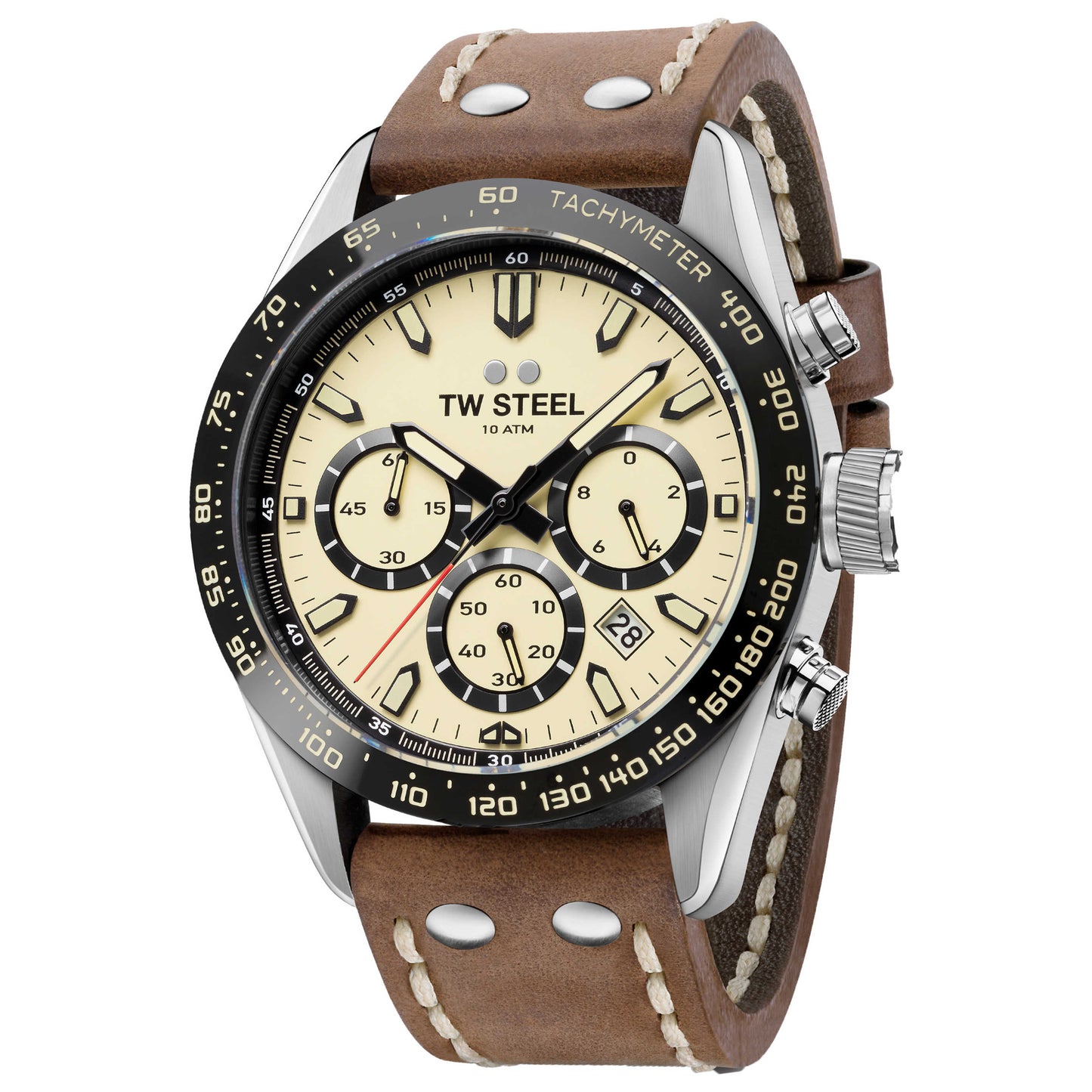 Front view of TW Steel Chrono Sport Men's Quartz Watch TWS-CHS2