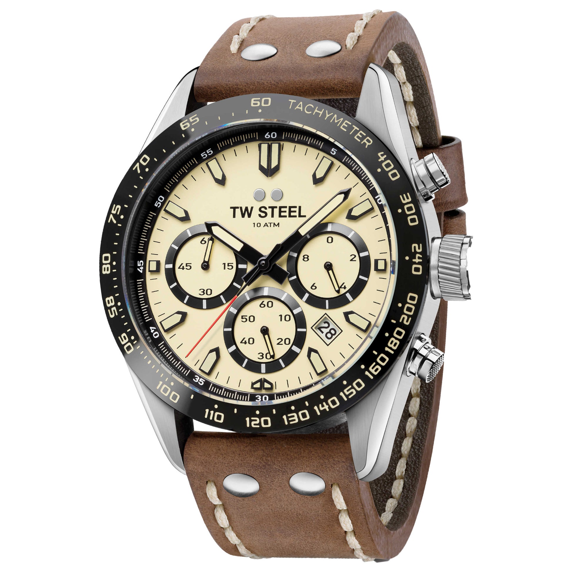 Front view of TW Steel Chrono Sport Men's Quartz Watch TWS-CHS2