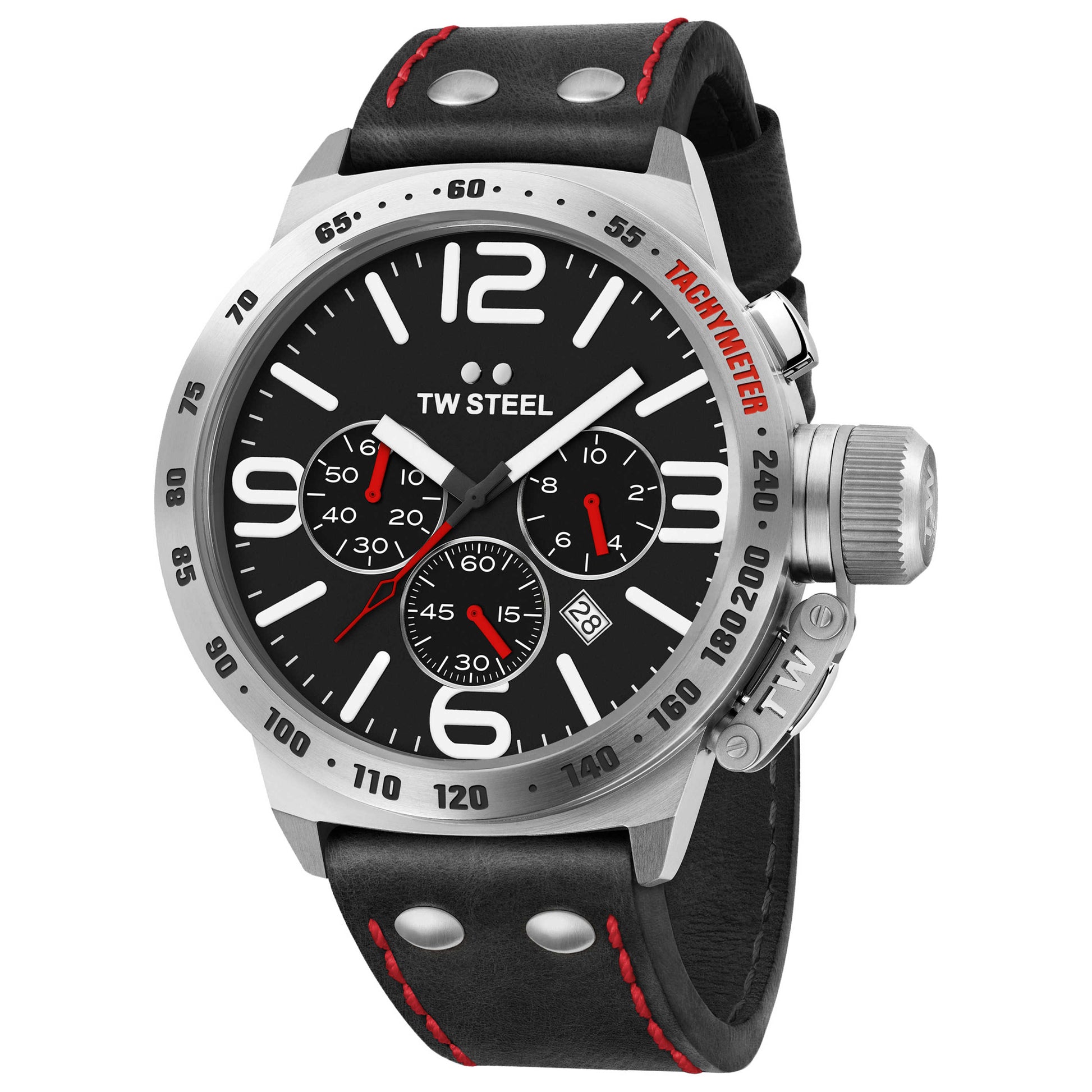Front view of TW Steel Canteen Men's Quartz Watch TWS-CS10