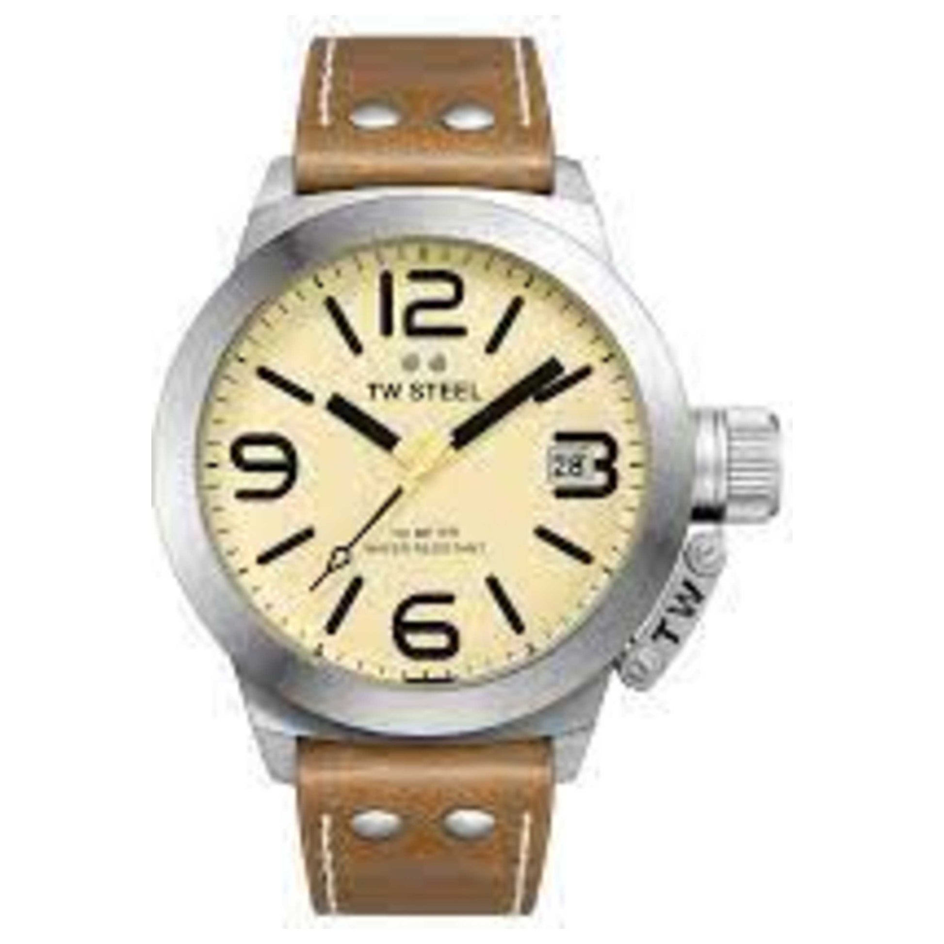 Front view of TW Steel Canteen Men's Quartz Watch TWS-CS11
