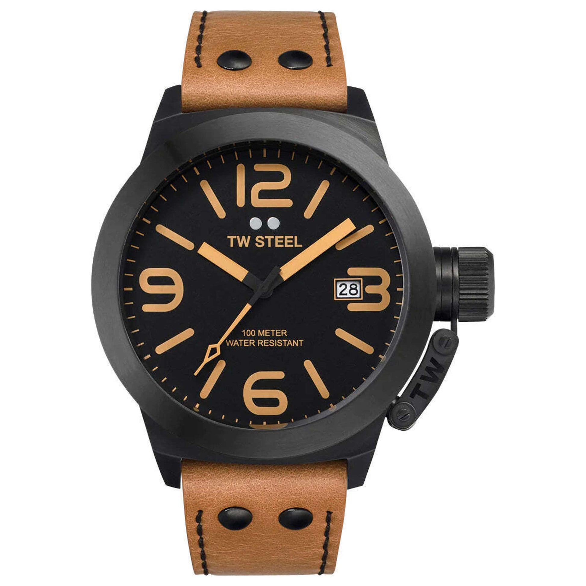 Front view of TW Steel Canteen Men's Quartz Watch TWS-CS42