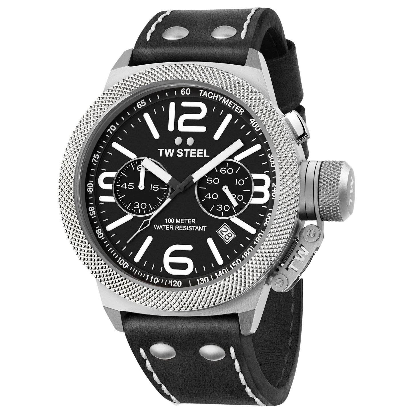 Front view of TW Steel Canteen Men's Quartz Watch TWS-CS4
