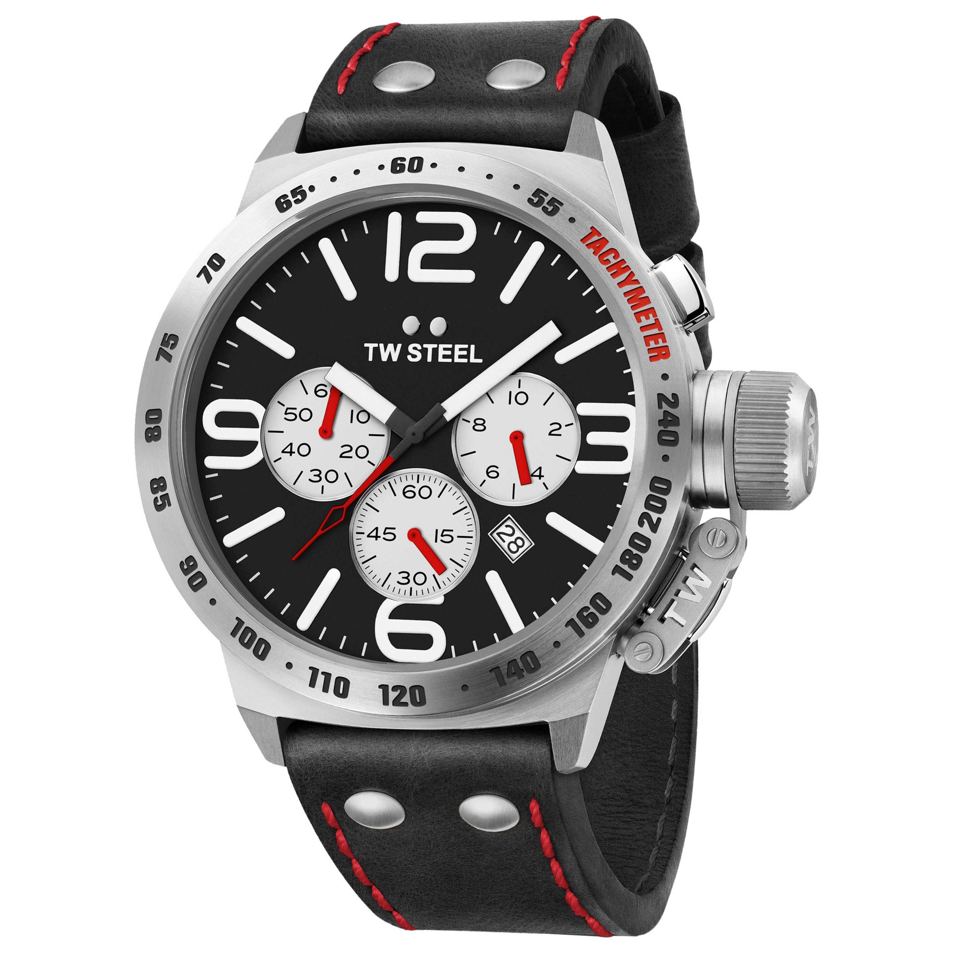 Front view of TW Steel Canteen Men's Quartz Watch TWS-CS7