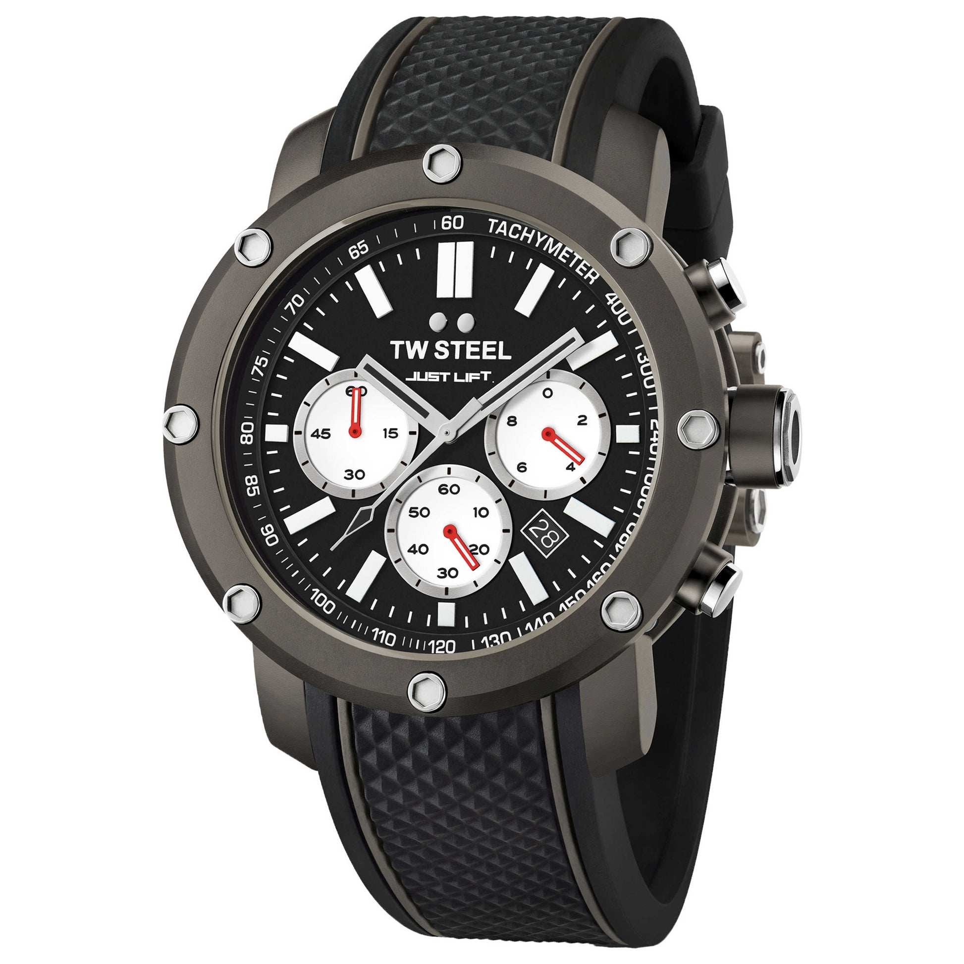 Front view of TW Steel Grandeur Tech Men's Quartz Watch TWS-TS12
