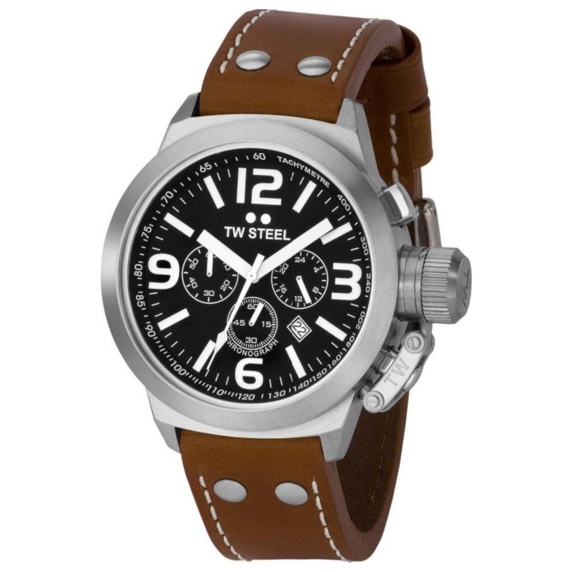 Front view of TW Steel Canteen Men's Quartz Watch TWTW6