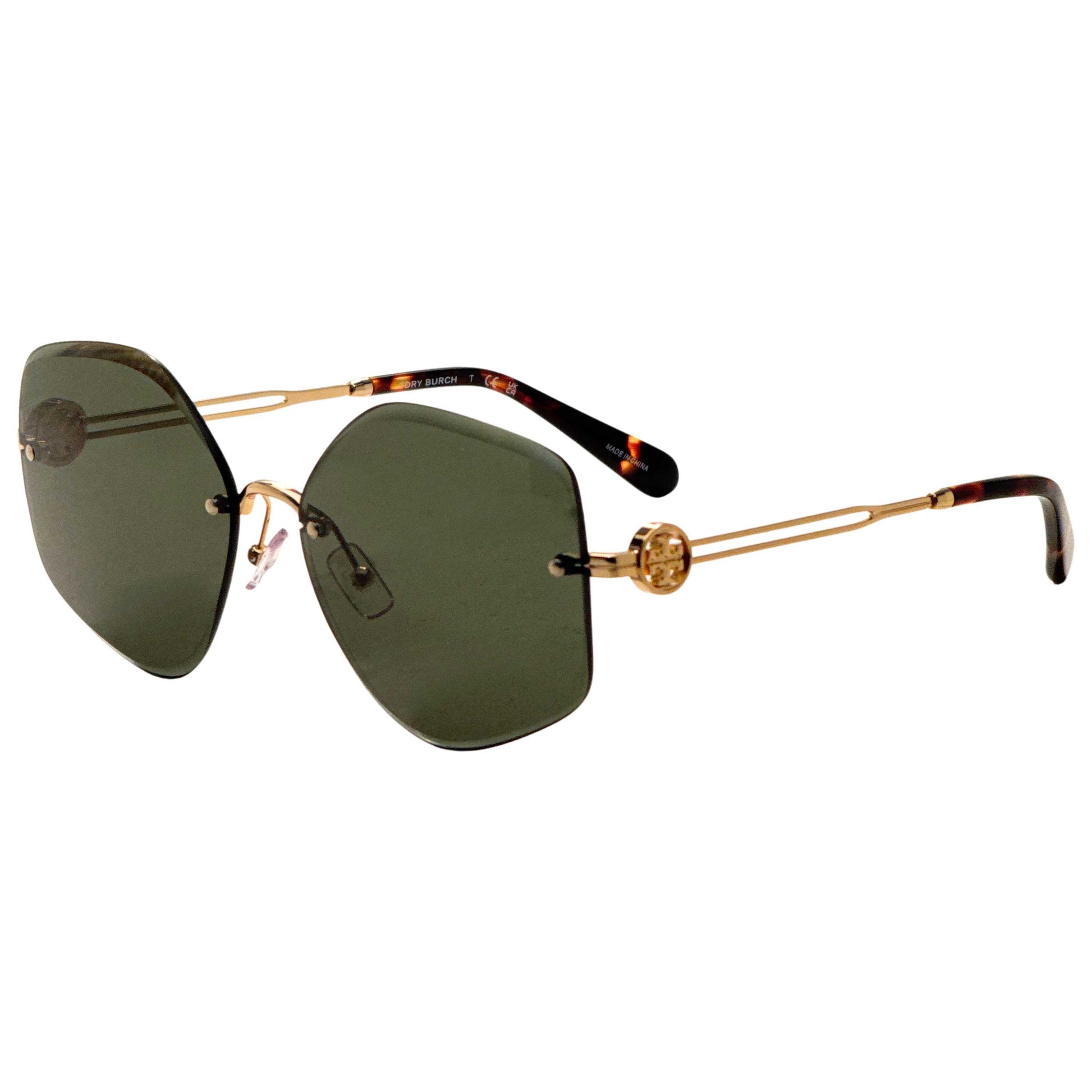 Front view of Tory Burch Women's Sunglasses TY6111-334371-58