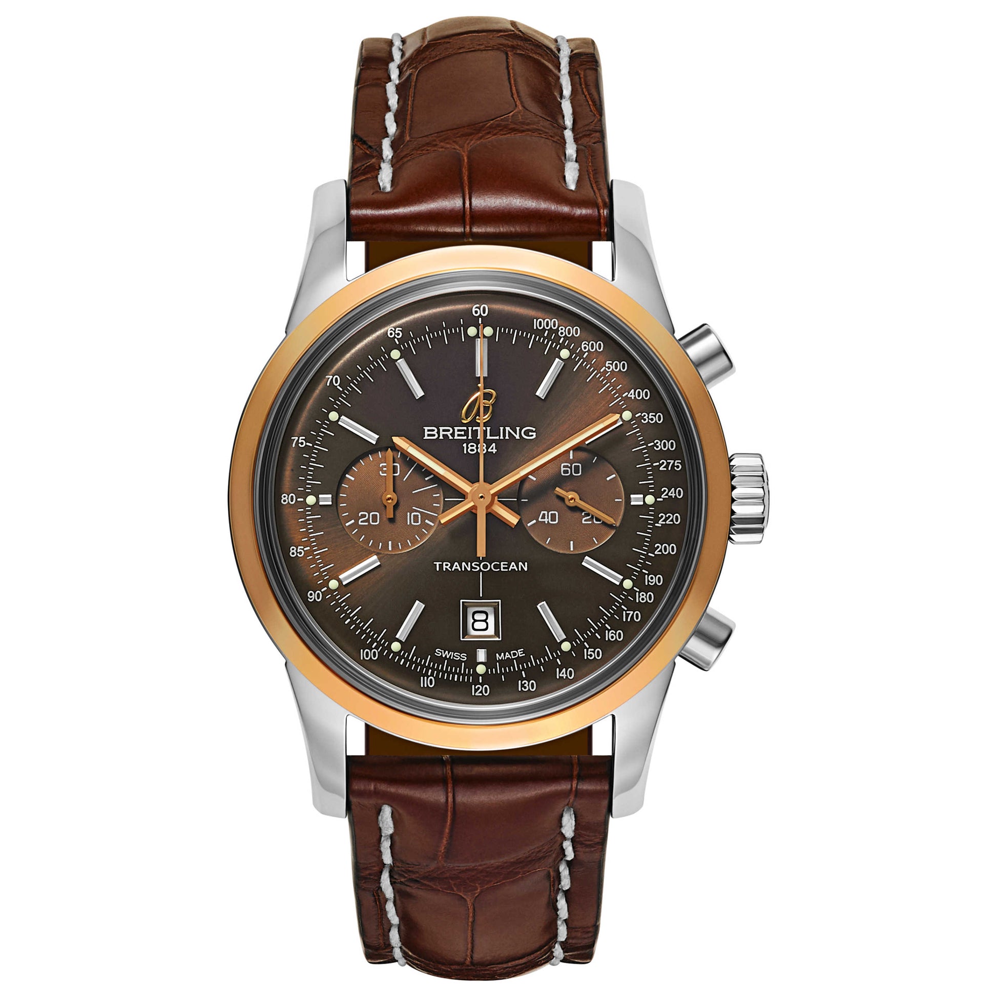 Front view of Breitling Transocean Men's Automatic Watch U4131012-Q600-725P