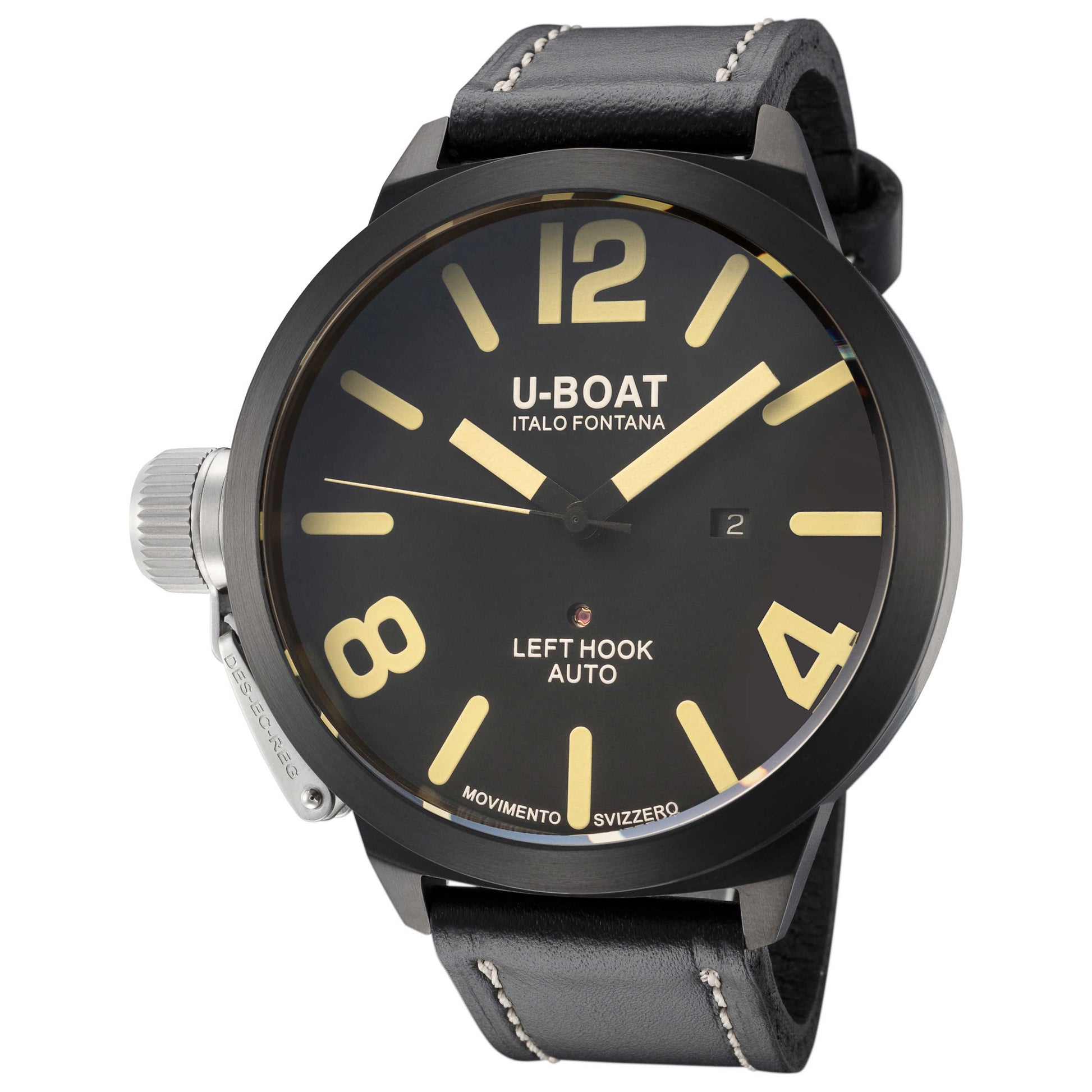 Front view of U-Boat Classico Men's Automatic Watch UB-1017-1