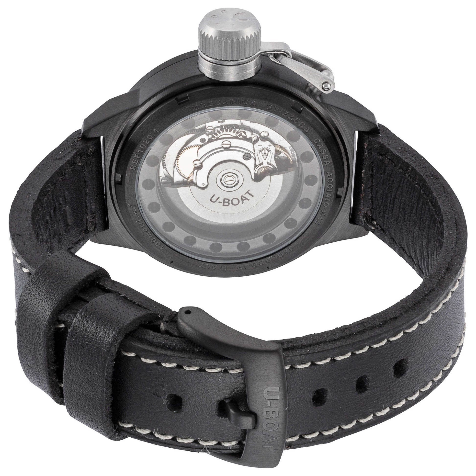 Back view of U-Boat Classico Men's Automatic Watch UB-1020-1
