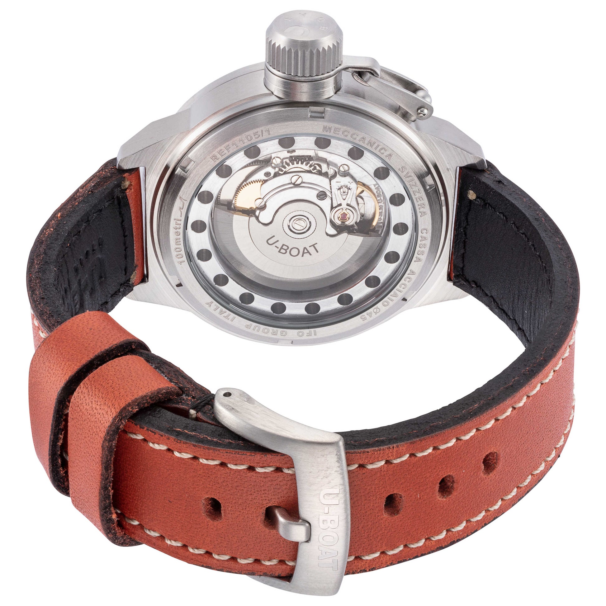 Back view of U-Boat Classico Men's Automatic Watch UB-1105-1